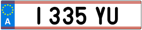 Trailer License Plate